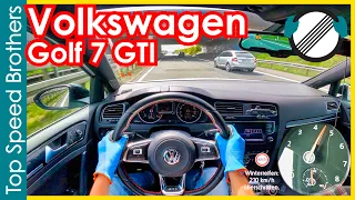 VW Golf 7 GTI (2014) AUTOBAHN POV TOP SPEED 🚀 #TopSpeedBrothers