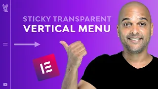 Sticky Vertical Menu Elementor Pro