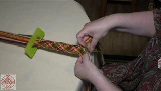 Плетение пояса в технике "Саржевое переплетение" Дорофеева Светлана.