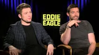 'Eddie the Eagle' (2016) Hugh Jackman, Taron Egerton Interview - Exclusive