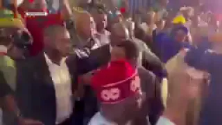 #Tinubu dance along Ali Modu Sheriff as he was announced winner of the presidential race