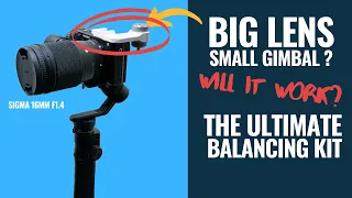 HOW TO BALANCE A HEAVY LENS ON A SMALL GIMBAL (A6300 + FEIYUTECH G6 MAX)