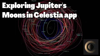 Exploring Jupiter's Moons in Celestia Mobile App