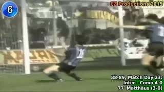 Lothar Matthäus - 40 goals in Serie A (Inter 1988-1992)