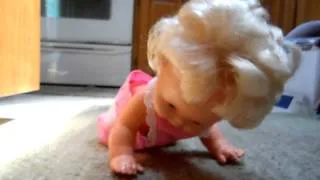 1974 MATTEL BABY THAT A WAY CRAWLING DOLL