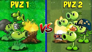 Every PEA & Other Plants PVZ 1 vs PVZ 2 - Who Will Win? - Team Plant vs Team Plant