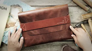 Making A Leather Document Clutch, Briefcase - Leather Craft