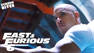 Dom And Brian Rescue Mia | Runway Scene | Fast & Furious 6 (2013) | Screen Bites