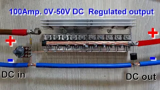 How to make 100Amp. adjustable Voltage regulator with Mosfet