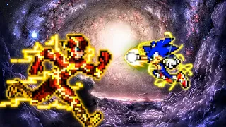 Flash V2 OP (New) VS Sonic Chaos V3 OP (all form) in Jump Force Mugen