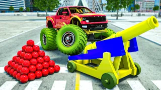 Police Cars vs Massive Monster Truck  | Wheel City Heroes (WCH) Police Truck Cartoon