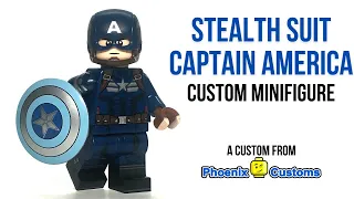 Custom STEALTH SUIT Captain America Minifigure by Phoenix Customs REVIEW
