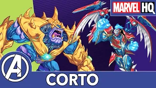 Thanos Vs Capitana Marvel | Cazadores de Monstruos: Monstruos Vs Cazadores | Mech Strike