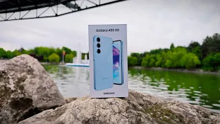 Varianta low-budget a lui S24 este aici: Samsung Galaxy A55 5G Awesome Iceblue UNBOXING