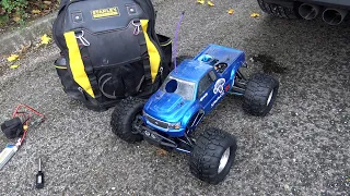 HPI Savage SS LRP ZR-32 Nitro Truck First Run With New Shocks & Diff!!