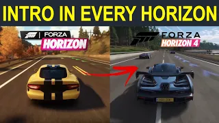 Intro In Every Forza Horizon 1,2,3,4 l Evolution of Intros in Forza Horizon 1-4