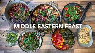 Cooking A Middle Eastern Feast for 5 Hungry Women in Under An Hour!