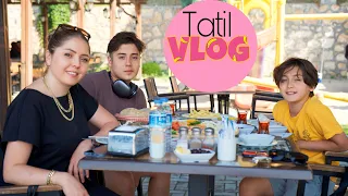 TATİLE GİDİŞ YOLCULUĞUMUZ !! TATİL VLOG ! UYUYA KALDIK