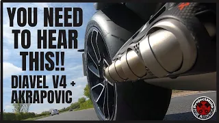 Diavel V4 Akrapovic Full Race Exhaust system..Ducati's New V4 just got better