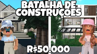 BLOXBURG - BATALHA DE CONSTRUÇÕES VALENDO R$50.000 - ROBLOX