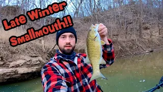 Late Winter River Smallmouth Fishing | From My Vibe Shearwater 125 Kayak