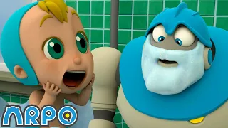 Must Keep The Baby CLEAN!!! 🧼 | ARPO The Robot | Funny Kids Cartoons | Kids TV Full Episodes
