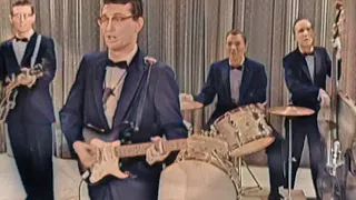 Buddy Holly & The Crickets - That'll Be The Day (Live, Ed Sullivan, 1957) (AI Colourised)