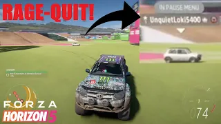 WHEN EVERY OPPOSITE TEAM MEMBER RAGE-QUIT THE GAME! - Forza Horizon 5