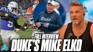 #21 Duke HC Mike Elko Joins Pat McAfee After "Biggest Win In School History" Beating #9 Clemson