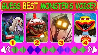💥Guess Monster Voice 💥 Spider Thomas, Choo Choo Charles, House Head, McQueen Eater Coffin Dance
