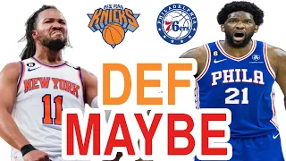 Dumbed Down Defense - Knicks vs 76ers [Round 1 Game 4 - April 28, 2024]