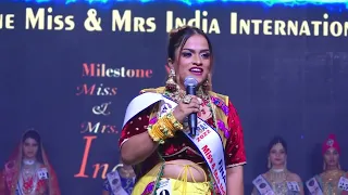 Introduction round Milestone Miss & Mrs India International - Dubai 2022