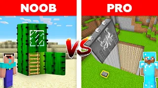Minecraft NOOB vs PRO: SECRET BASE in Minecraft!