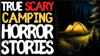 60 mins of True Camping Creepy Horror Stories for Sleep | Black Screen | Rain Sounds Vol.2