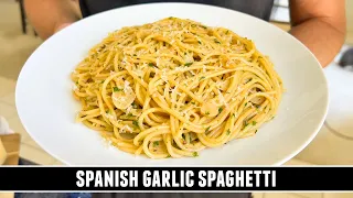 Spanish Garlic Spaghetti | Seriously GOOD 20 Minute Pasta Recipe