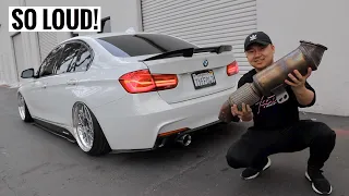 STRAIGHT PIPING A BMW 340i!!