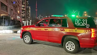 Toronto Fire and EMS Responding to Construction Trailer Fire (13/02/23)