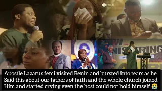 Apst Lazarus visited Benin and bursted into tears as he said this the whole church joined him to cry