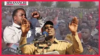 VURUGU ZATOKEA mkutano wa CHADEMA, watu wakimbia ,  MABOMU yarindimba , 'KILA  MTU ASHIKE JIWE'