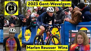 Marlen Reusser  Wins | 2023 Gent-Wevelgem | Solo Attack 41km