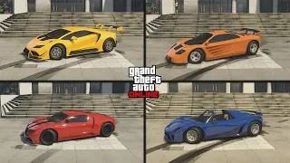 Самый быстрый суперкар в GTA Online? Pegassi Tempesta, Progen GP1, Truffade Adder, Pfister 811