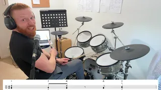 How To Play The Drum Beat From "Black Magic Woman" by Fleetwood Mac - One Minute Drum Lesson 🥁