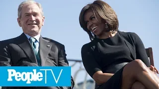 Michelle Obama And George W. Bush's Adorable Friendship Over The Years | PeopleTV