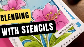 Ink Blending using Stencils - make your designs pop !