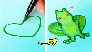 EASY DRAWING FOR BEGINNERS | Creative Art Ideas And Useful Painting Hacks You'll Be Grateful For