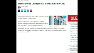 What A Save! Woman Collapsed at Gym Saved by Members