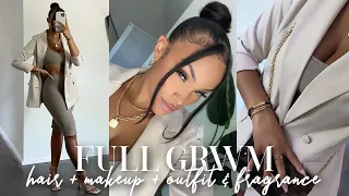 FULL GRWM: LUNCH DATE! HAIR + MAKEUP + OUTFIT & FRAGRANCE | ALLYIAHSFACE GRWM