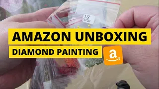 Diamond Painting Unboxing | Amazon Diamond Art from SlowTon DIY | Mushroom Village