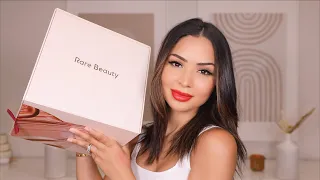 TRYING RARE BEAUTY BY SELENA GOMEZ | FIRST IMPRESSIONS