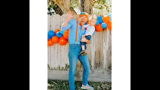 Dad dresses up as Blippi for Jude's Birthday!